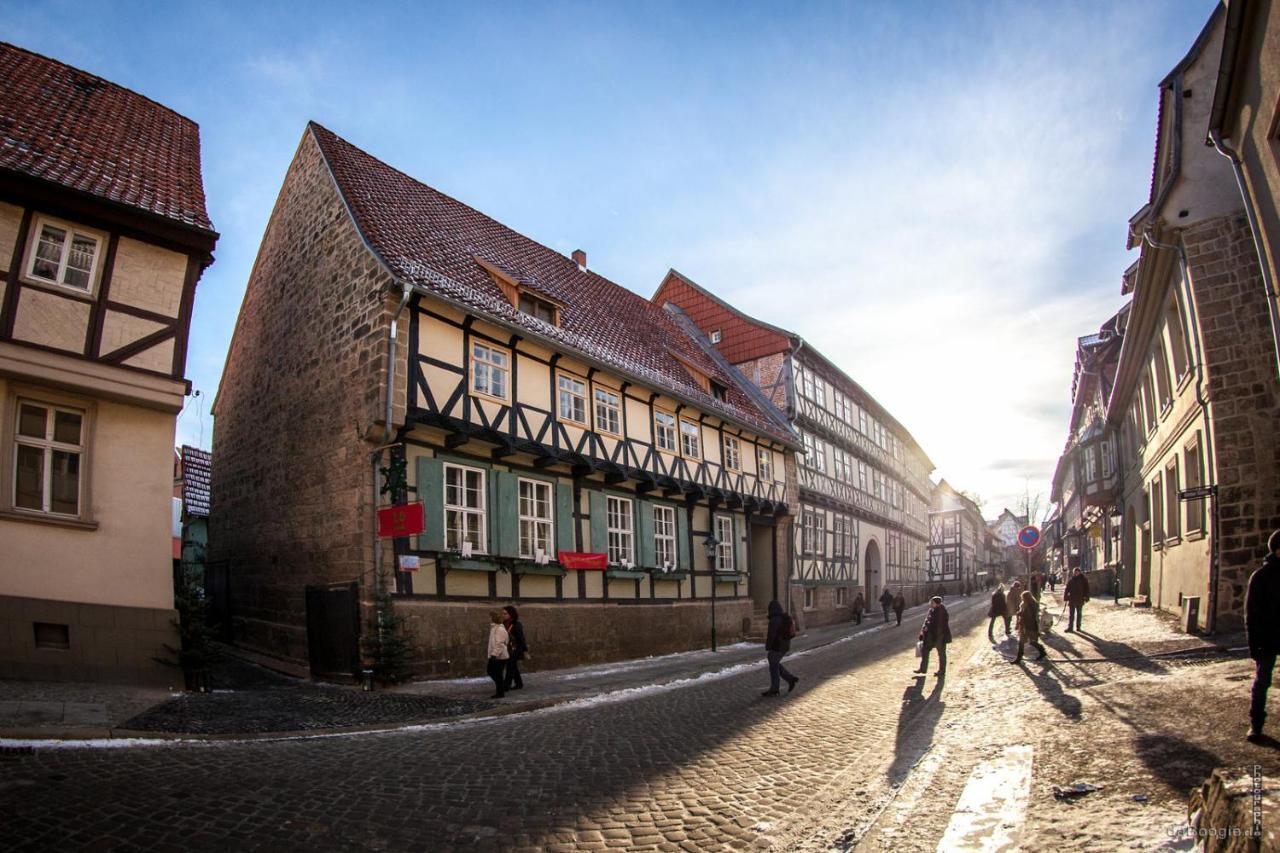 Himmlischer Hof - Juwel Von 1477, Terrasse, Kamin, P, Oeko, Denkmal Quedlinburg Kültér fotó